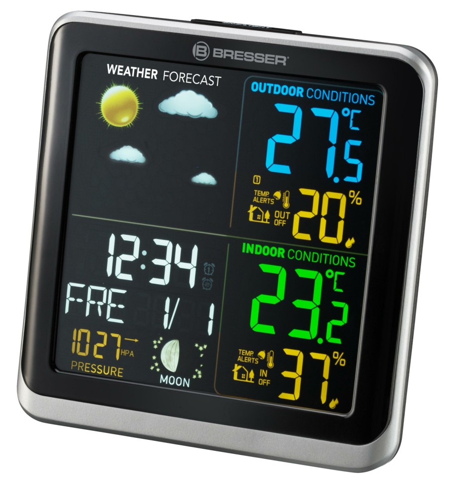 Bresser Bresser Weather Station Climatemp Tb With Lcd Colour Display New