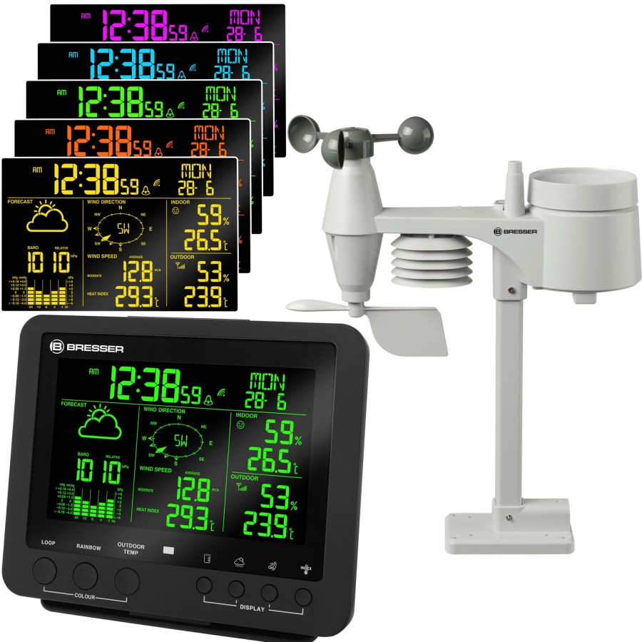 Bresser Bresser 5-In-1 Professional Weather Station With Colour Change Wholesale