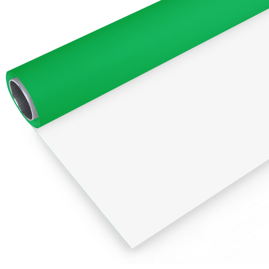 Bresser Bresser Vinyl Background Roll 2,00 X 4M Green/White Clearance