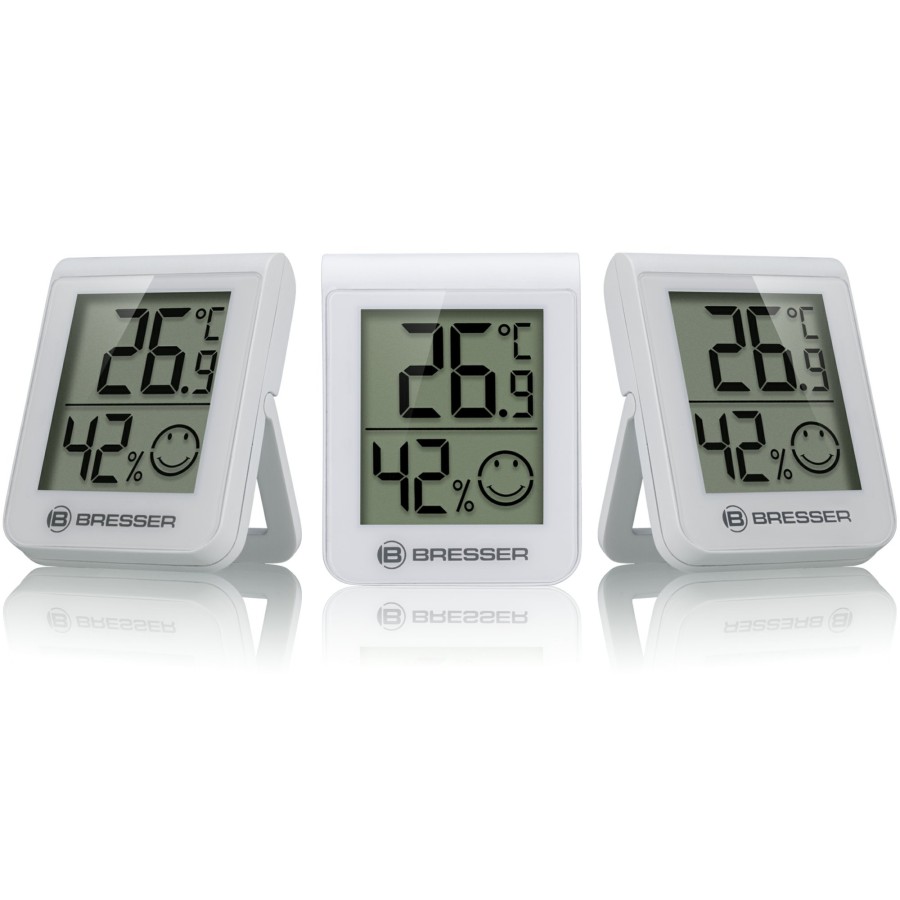 Bresser Bresser Humitemp Thermo Hygro Indicator 3 Unit Set White Wholesale