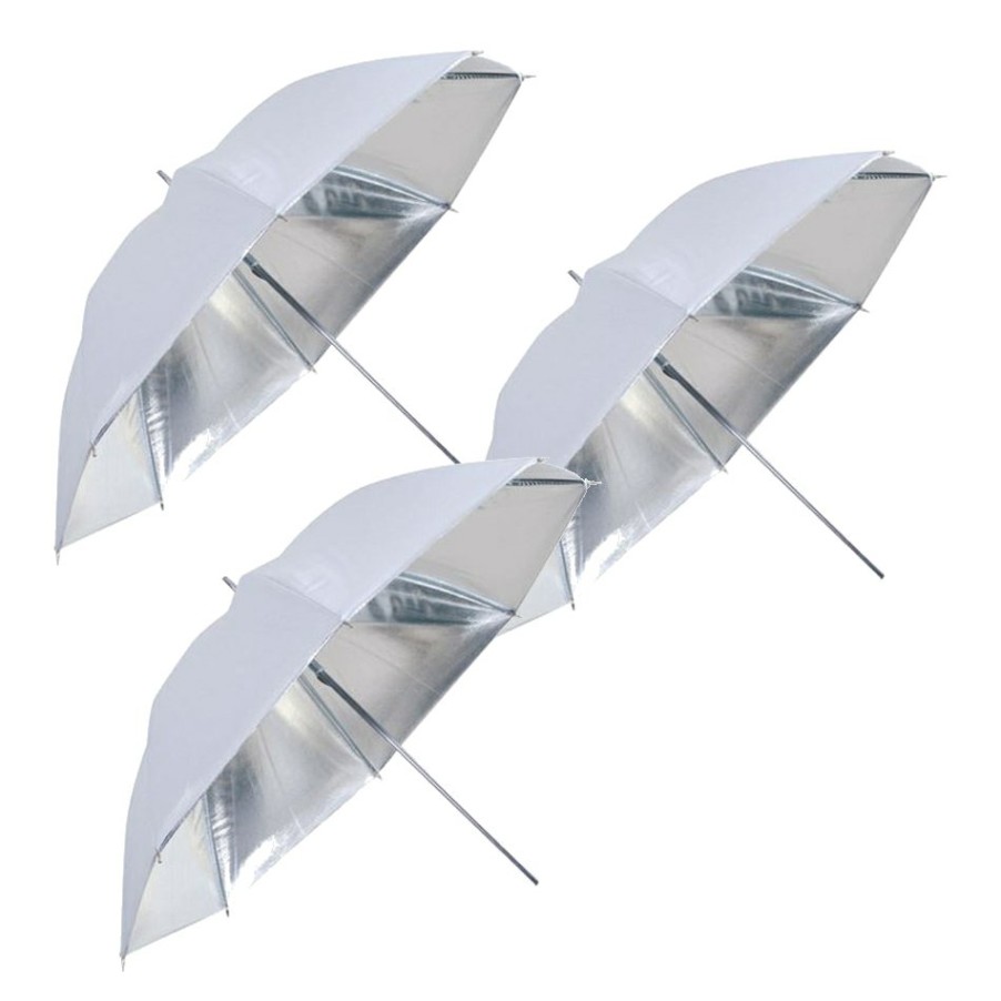 Bresser Bresser Sm-04 Reflective Umbrella White/Silver 109 Cm - 3 Pcs New