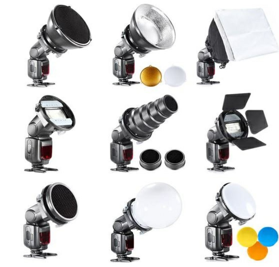 Bresser Bresser Br-Set7 7-Piece Light Shaper Set For Camera Flashes Wholesale