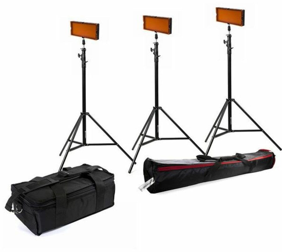 Bresser Bresser Sl-360 Led Continuous Light Set (3X Led And 3X Tripods) Clearance