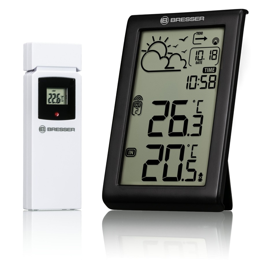 Bresser Bresser Meteo Temp W Weather Station With Dcf Time Signal Clearance