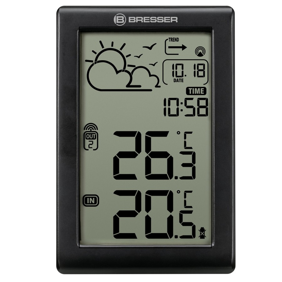 Bresser Bresser Meteo Temp W Weather Station With Dcf Time Signal Clearance