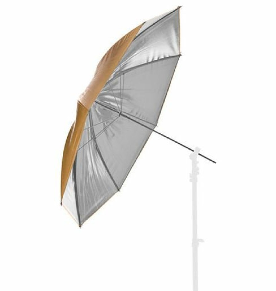 Bresser Bresser Umbrella Gold/Silver 83Cm Interchangeable Best