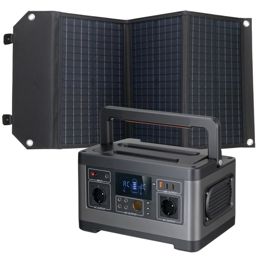 Bresser Bresser Set Portable Power Station 500W + Solar Charger 60W Best