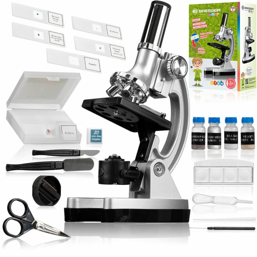 Bresser Bresser Junior Biotar 300X-1200X Set Microscope (Without Case) Clearance