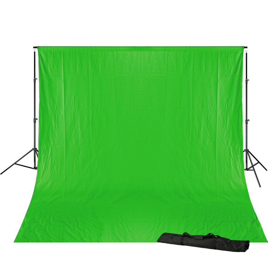 Bresser Bresser Br-D23 Background System + Background Cloth 3 X 6M Chromakey Green Hot