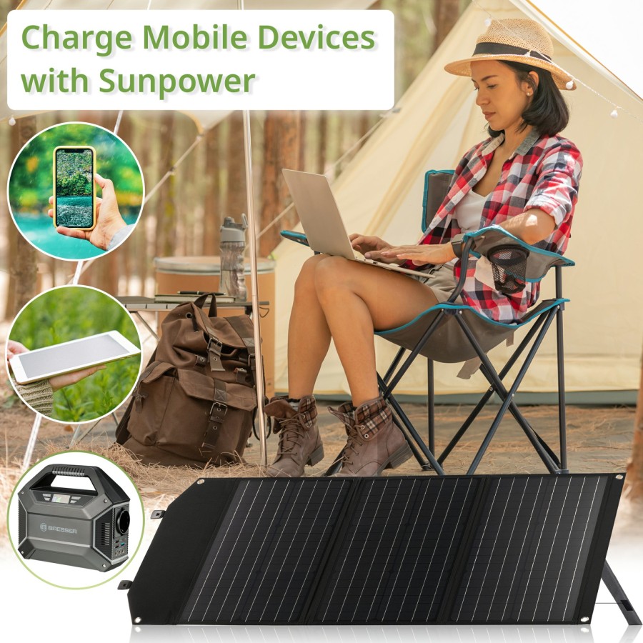 Bresser Bresser Mobile Solar Charger 60 Watt With Usb And Dc Output Wholesale