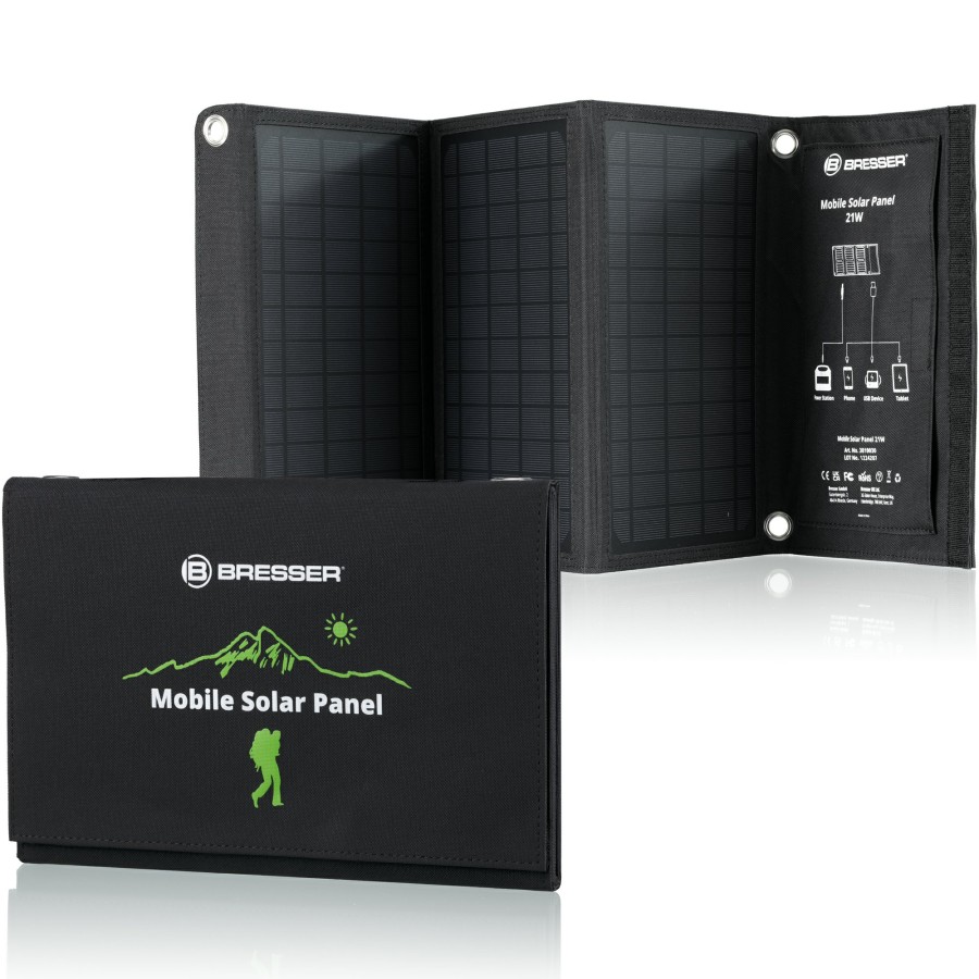 Bresser Bresser Mobile Solar Charger 21 Watt With Usb And Dc Output Online