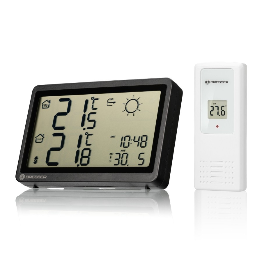 Bresser Bresser Meteo Temp Hz Wireless Weather Station, Black Clearance