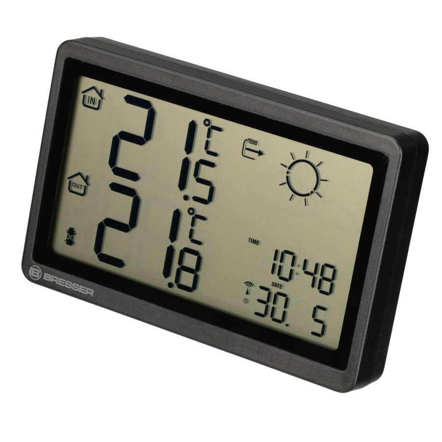 Bresser Bresser Meteo Temp Hz Wireless Weather Station, Black Clearance