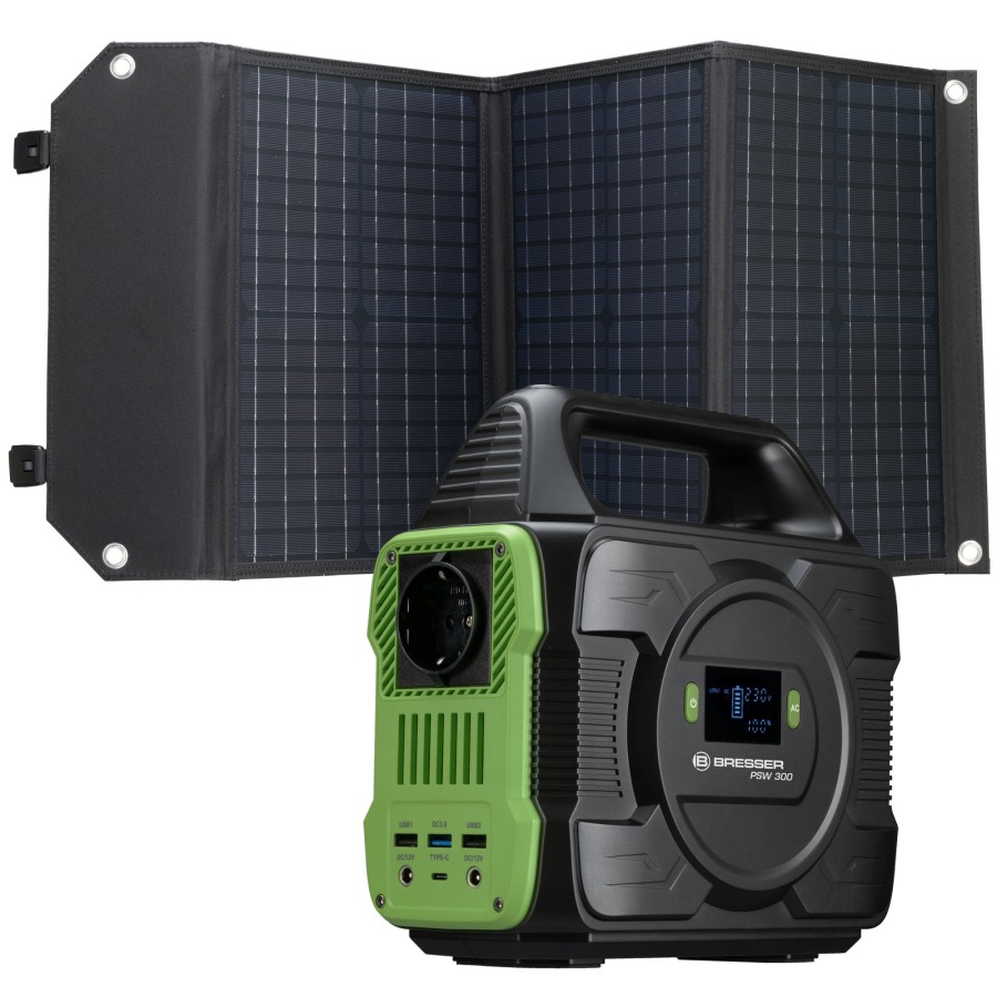 Bresser Bresser Set Portable Power Station 300W + Solar Charger 60W Online