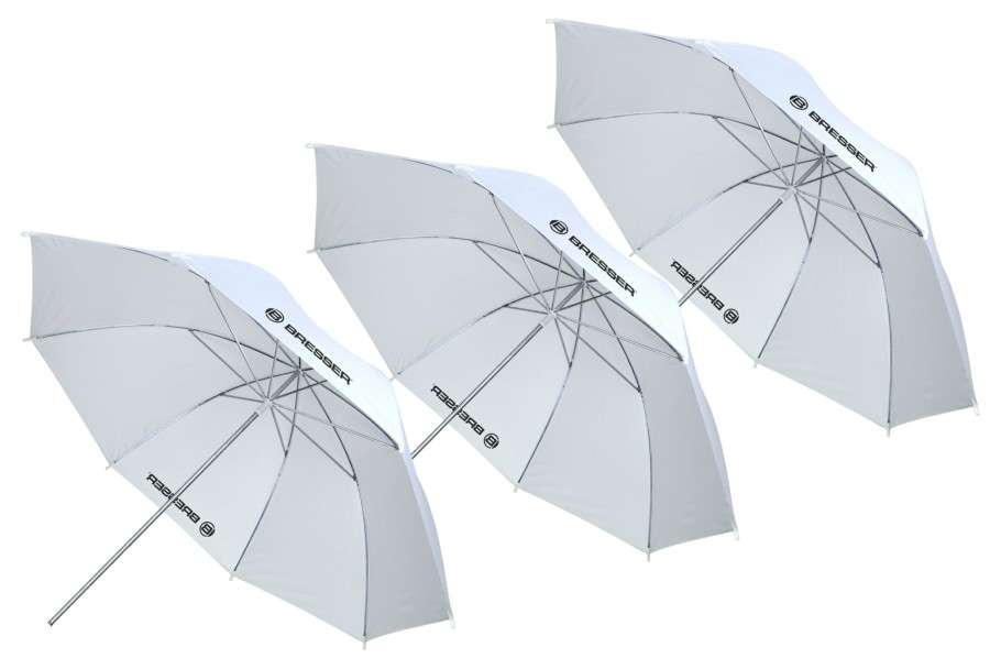 Bresser Bresser Su-43 Translucent Umbrella White 110 Cm - 3 Pcs Wholesale