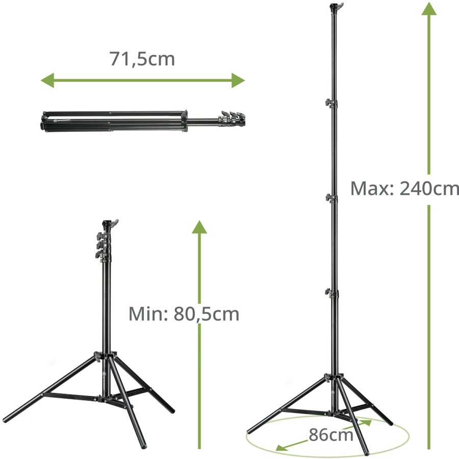 Bresser Bresser 3X Br-Tp240 Pro-1 Tripod (240 Cm) + Bag New