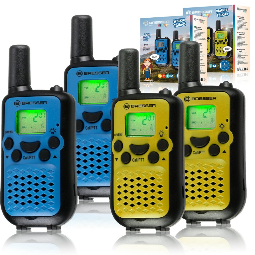 Bresser Bresser Junior Walkie-Talkies Set Of 2 With Long Range Of Up To 6 Km And Hands-Free Function Best