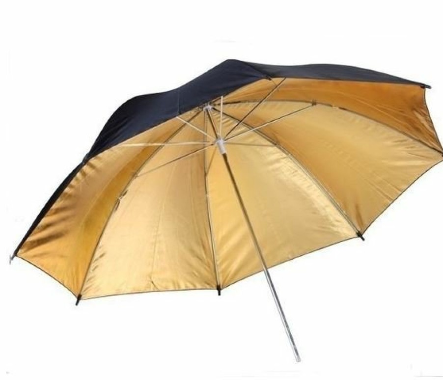 Bresser Bresser Br-Bg110 Reflective Umbrella Black/Gold 110Cm Wholesale