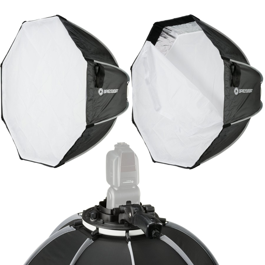 Bresser Bresser Super Quick Easy-Open Octabox, 90 Cm For Speedlite Flashes New