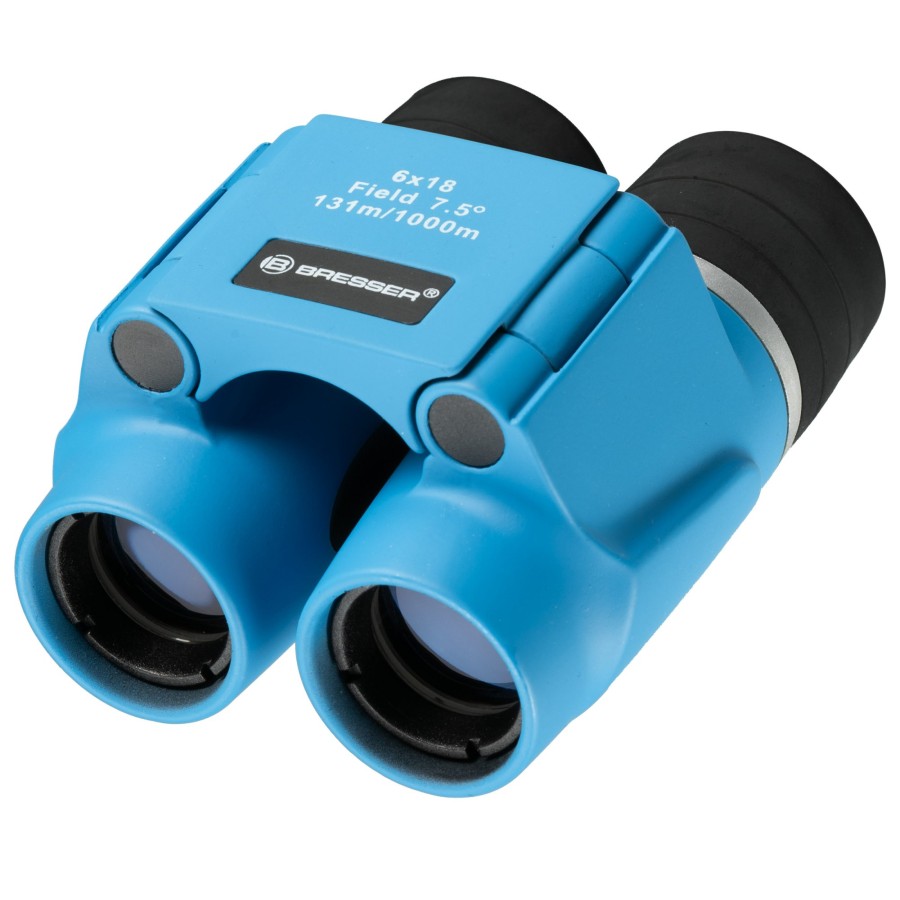 Bresser Bresser Junior Children'S Binoculars 6X18 Blue Wholesale