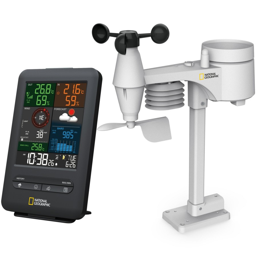 Bresser National Geographic 256-Color And Rc Weather Station 5-In-1 Hot