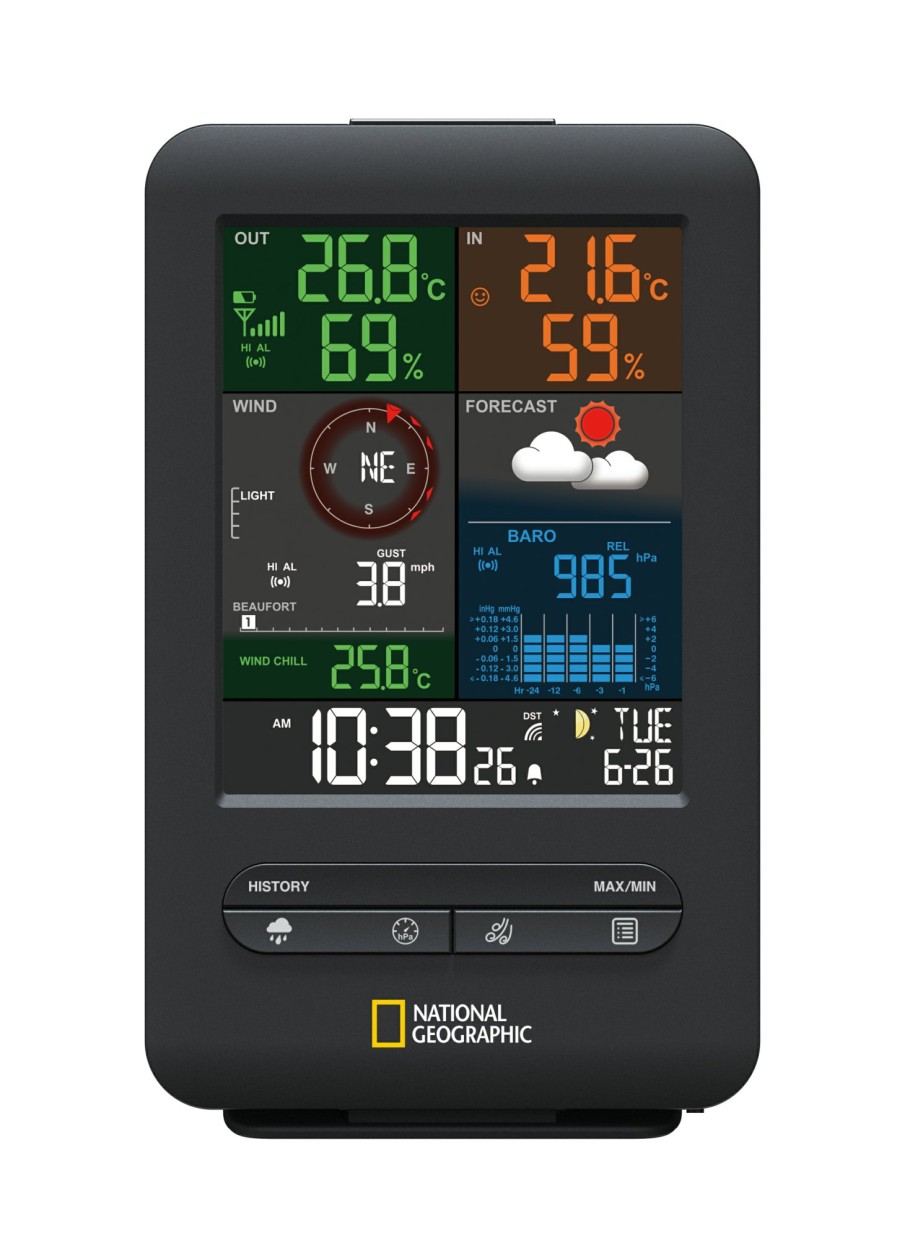 Bresser National Geographic 256-Color And Rc Weather Station 5-In-1 Hot