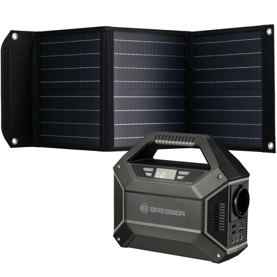 Bresser Bresser Set Portable Power Supply 100W + Solar Panel 40W Wholesale