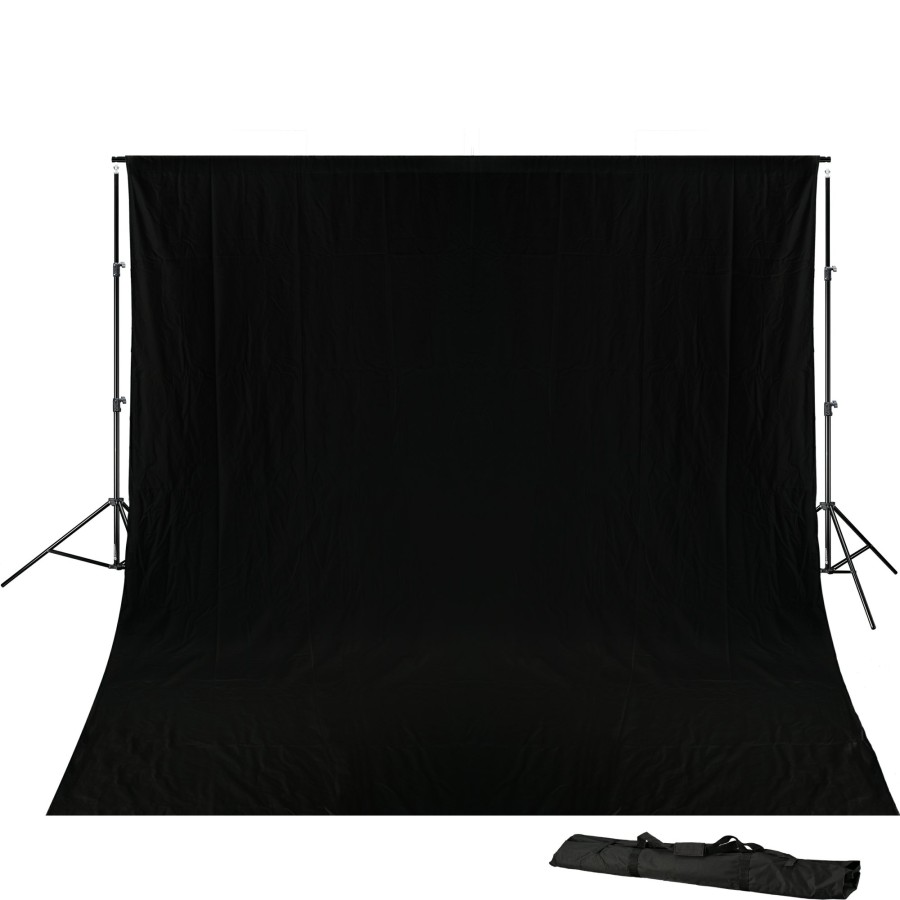 Bresser Bresser Br-D23 Background System + Background Cloth 3 X 4M Black Wholesale