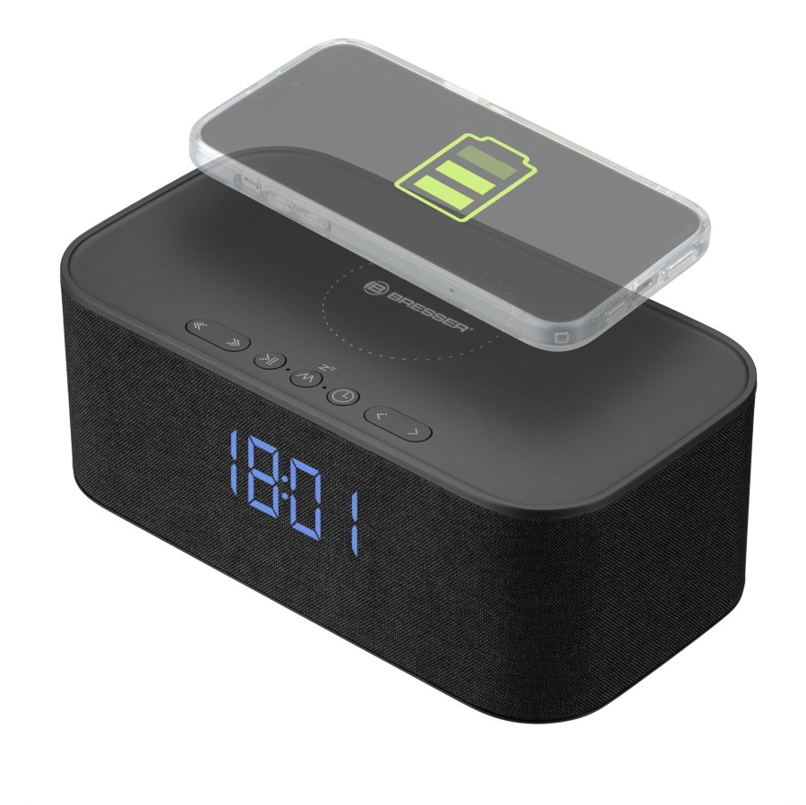 Bresser Bresser Bluetooth Speaker With Alarm Clock And Wireless Charging Function Online