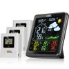 Bresser National Geographic Va Colour Lcd Weather Station Incl. 3 Sensors Hot