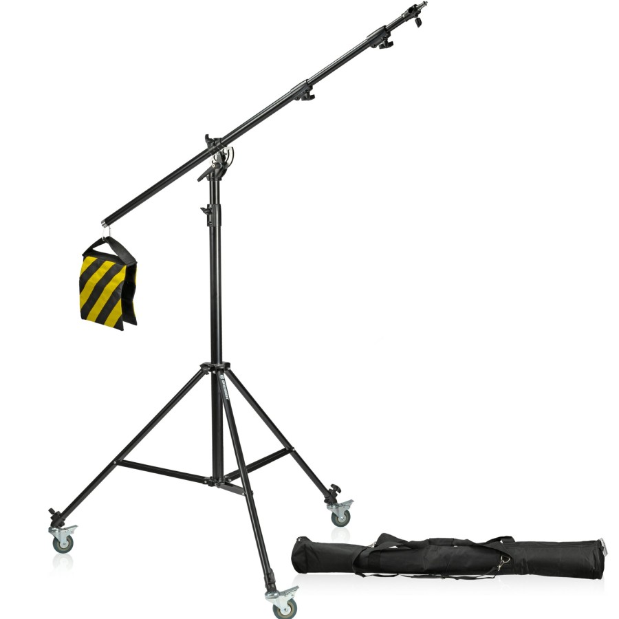 Bresser Bresser Br-Lb300 Light Stand With Swivel Arm And Wheels Clearance