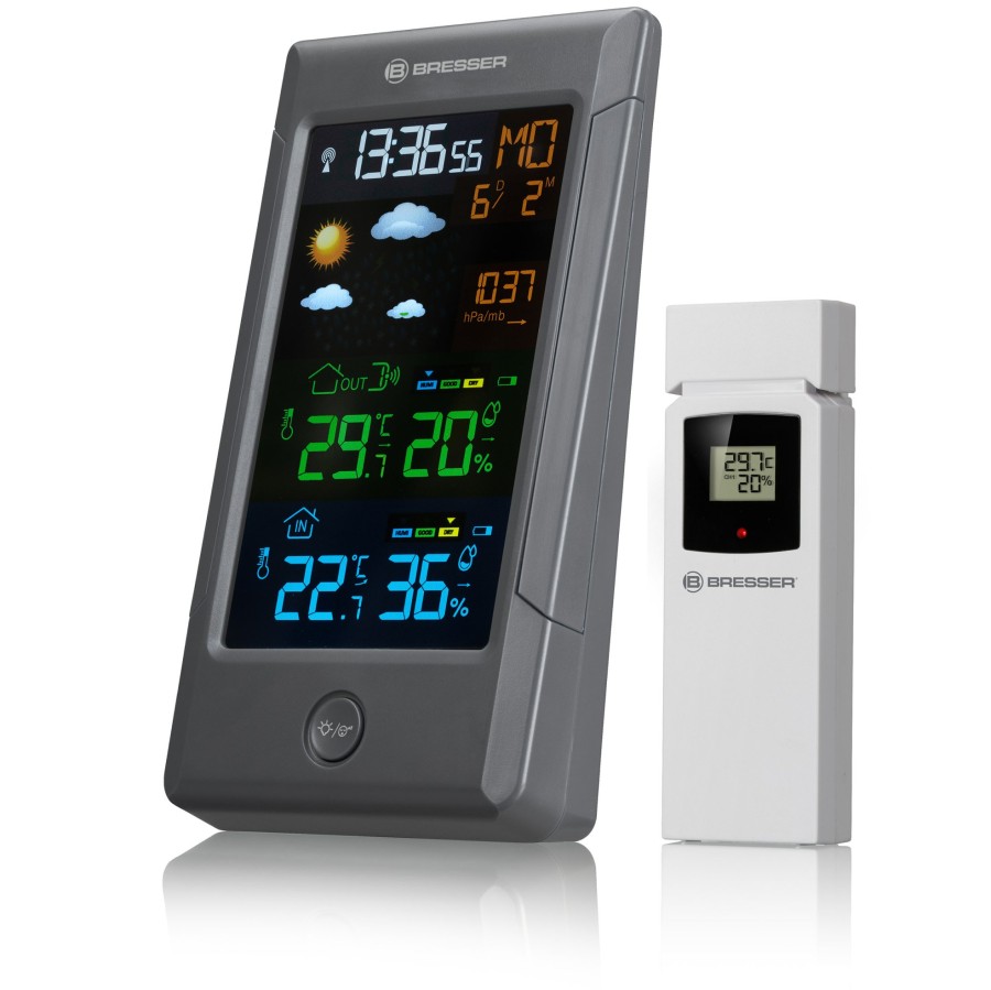 Bresser Bresser Climatetemp Nbf Colour Weather Station With Radio-Controlled Dcf Clock Best