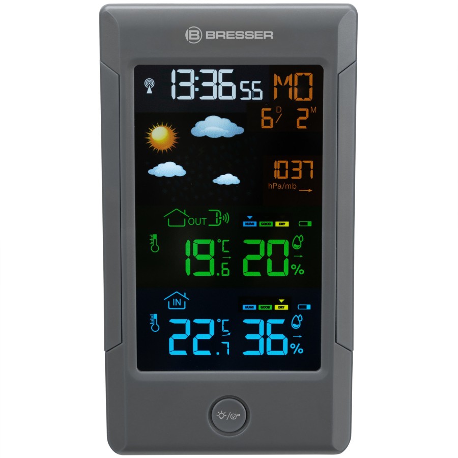 Bresser Bresser Climatetemp Nbf Colour Weather Station With Radio-Controlled Dcf Clock Best