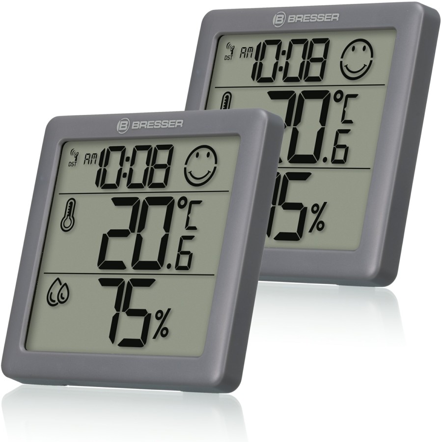 Bresser Bresser Climate Smile Thermometer/Hygrometer Two-Piece Set Clearance